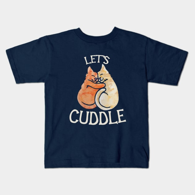 Let's cuddle cats Kids T-Shirt by bubbsnugg